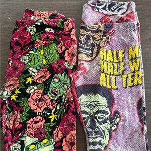 LuLaRoe Halloween Leggings-Vintage Monsters